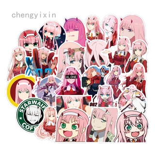 Miếng Dán Trang Trí Xe Hơi Hình Darling in the Franxx 002 "Zero