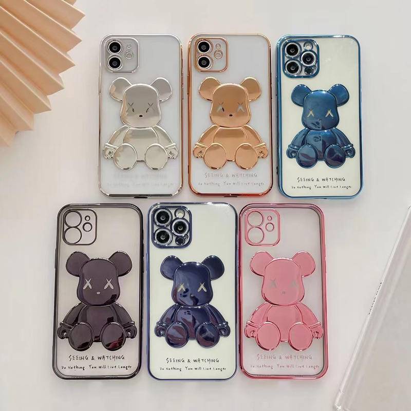 Ốp Điện Thoại TPU Dẻo Viền Vuông In Hình KAWS 3D Sang Trọng Cho iPhone 14 Pro Max 14 Plus 13 Pro Max