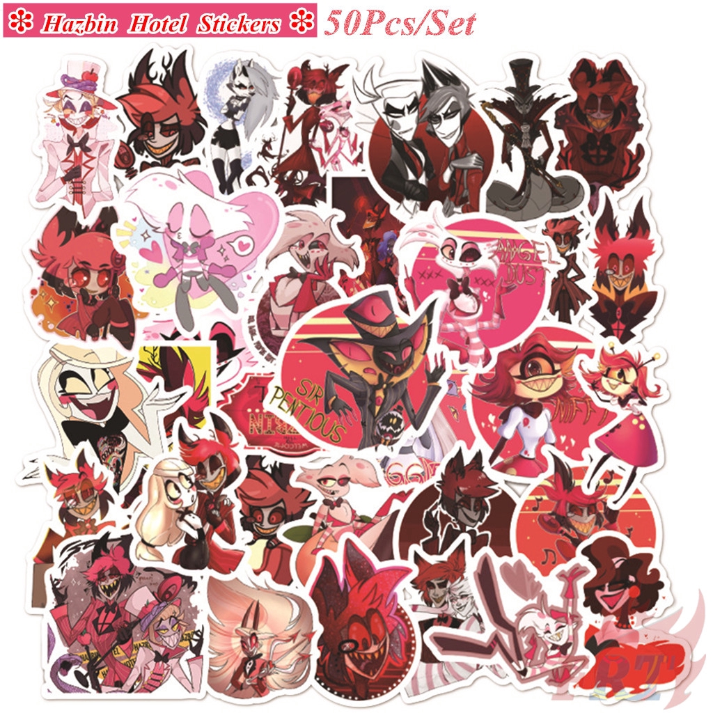 Set 50 Miếng Dán Chống Thấm Nước Hình Nhân Vật Hoạt Hình Dùng Để Trang Trí Phòng Khách Sạn