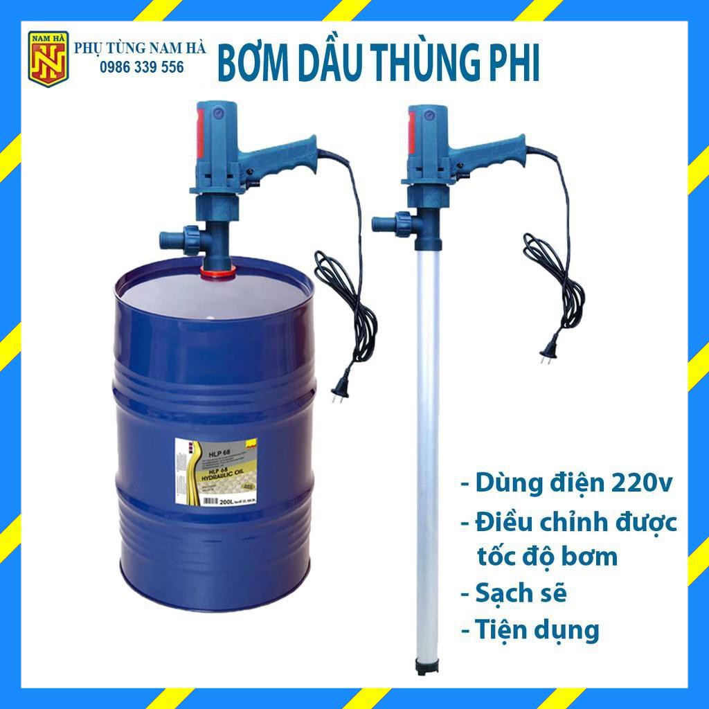 [FreeShip TOÀN QUỐC] Máy bơm dầu nhớt Máy bơm dầu thủy lực thùng phi dùng bằng điện 220V