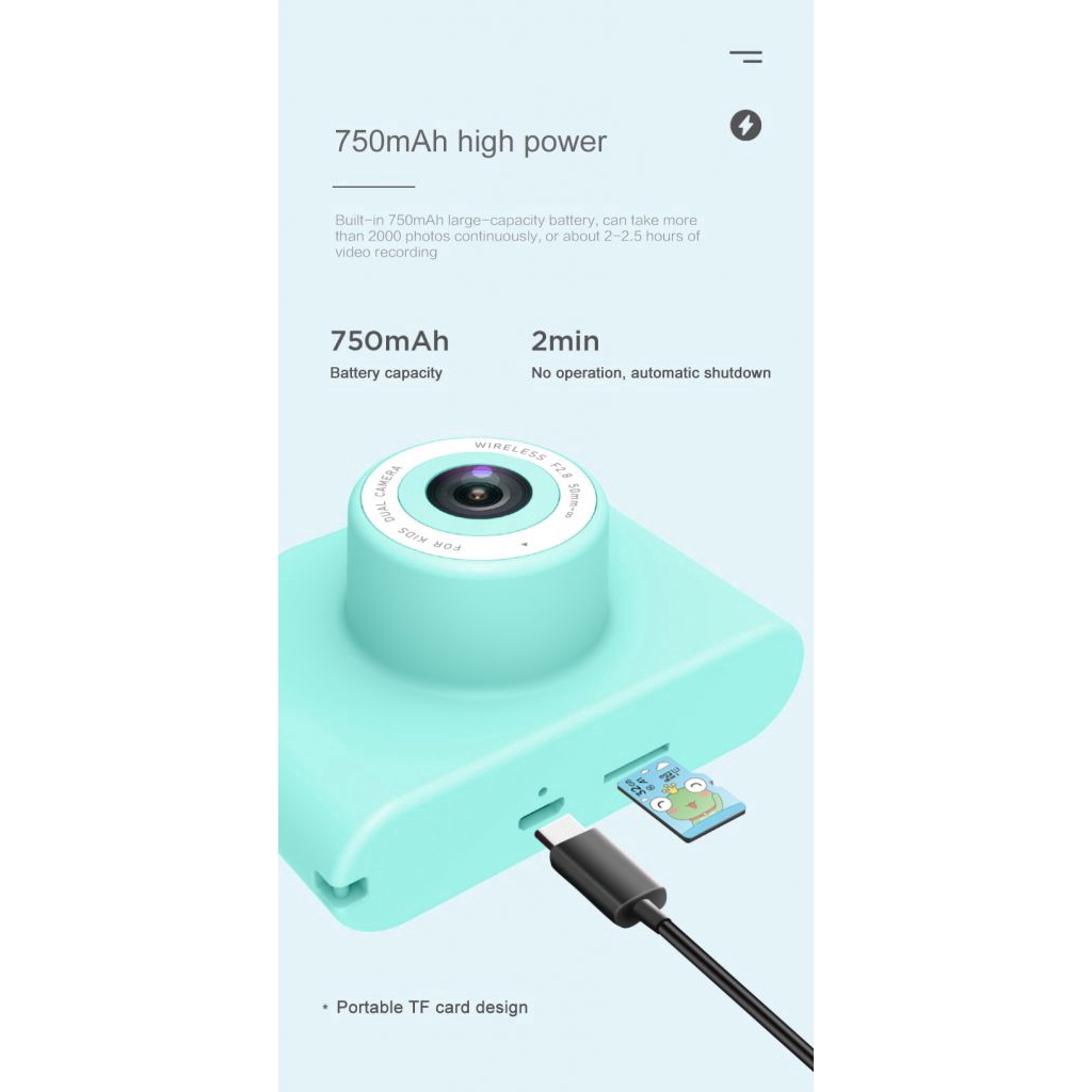 (3C) Máy Quay Phim Chống Sốc Hình Động Vật 8mp Cho Bé | BigBuy360 - bigbuy360.vn