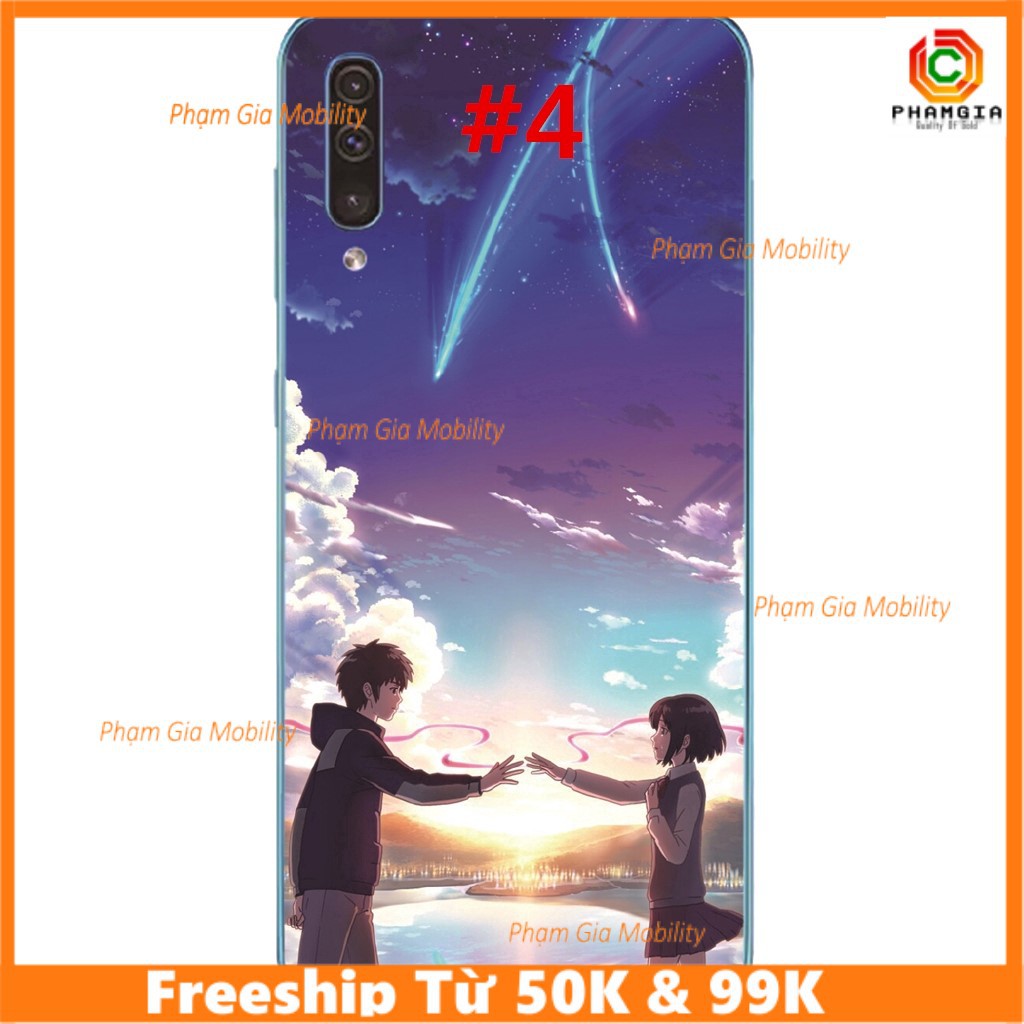 Ốp lưng ép kính chống bể viền dẻo hình Starry sky cho Samsung Galaxy A50S A30S A20S A10S