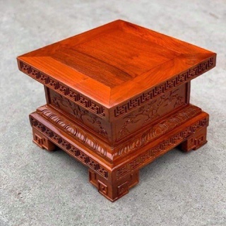 Đôn chân loa, Đế kê tượng gỗ hương cao 20cm