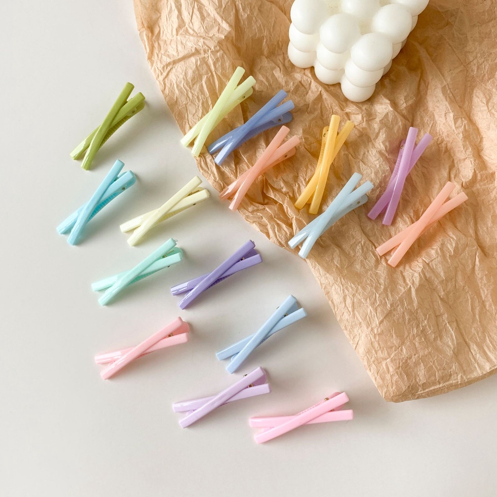 Kẹp Tóc Dễ Thương Nhiều Màu Sắc Bằng Acrylic Nhật Bản Phụ Kiện Thời Trang Cho Nữ AB146