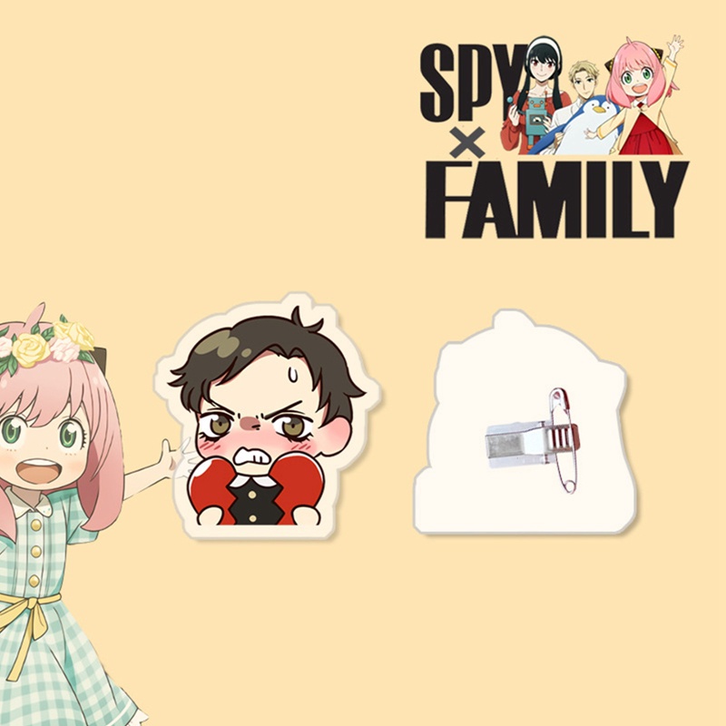 flowersqueen Huy Hiệu Cài Áo Acrylic Hình Anime SPY×FAMILY
