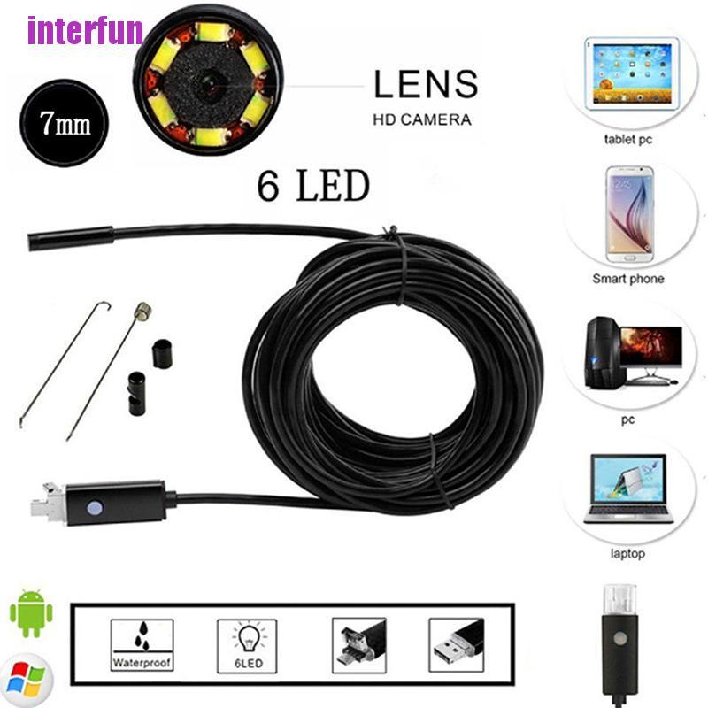 Camera nội soi 5M 7Mm Android PC HD chống thấm nước kết nối USB
 | BigBuy360 - bigbuy360.vn
