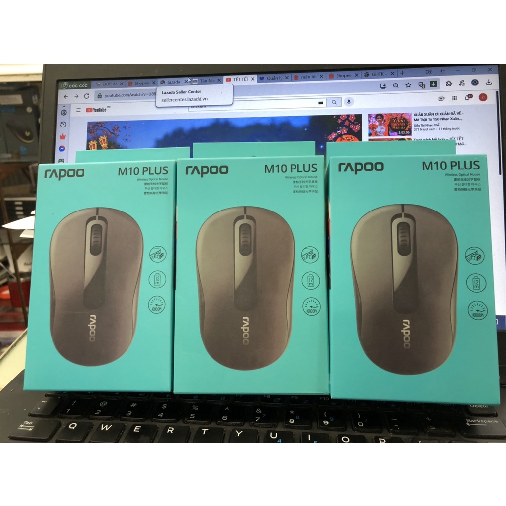 Chuột Máy Tính Không Dây RAPOO M10 Plus 2.4G Wireless- Bảo Hành 12 Tháng