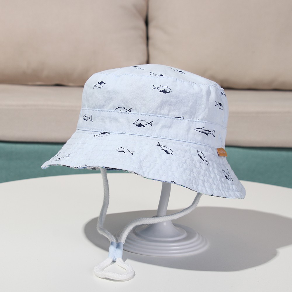 Mũ Vành Rộng Bằng Cotton Chống Tia UV Dành Cho Bé 0-6 Tuổi