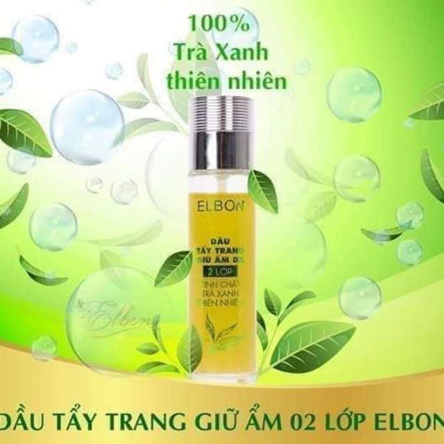 Dầu tẩy trang 2 lớp trà xanh Elbon