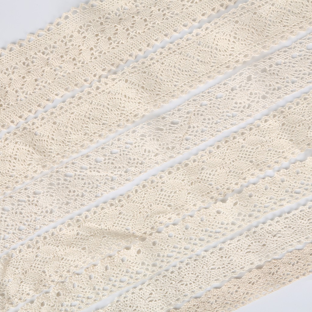 Cuộn dây ren cotton 12mm-60mm 5 yard dùng may vá