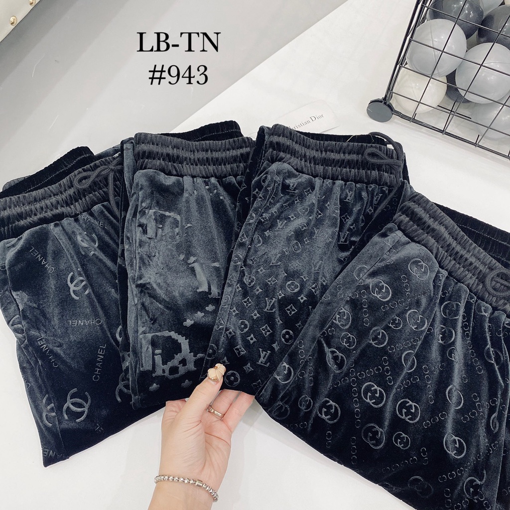 quần nhung bôm siêu hot Vân nổi GC, LV, Dior, Chanel