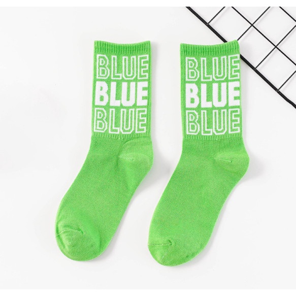 Vớ BLUE cao cổ Nam Nữ phong cách thể thao, trẻ trung, năng động.
