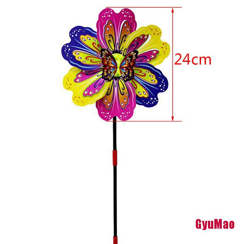 Chong Chóng Hình Bông Hoa/ Bươm Bướm Nhiều Màu Sắc Dùng Trang Trí Sân Vườn Cho Bé