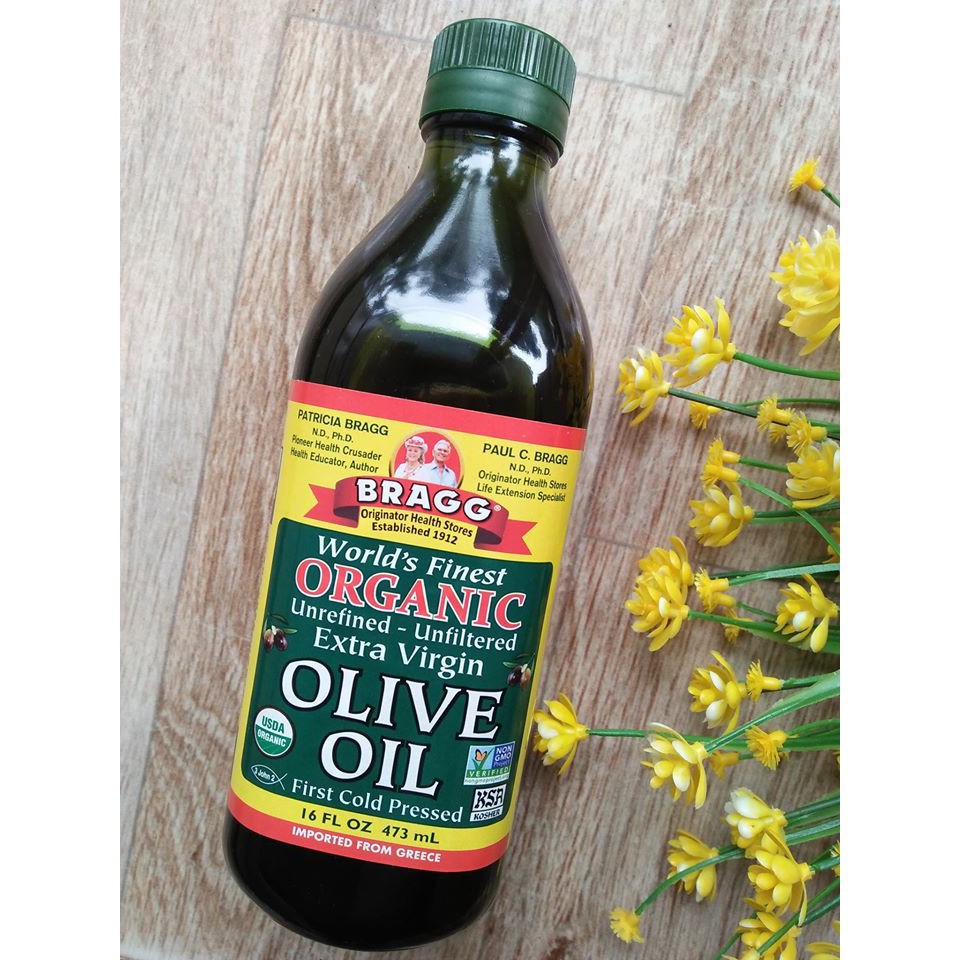 Dầu olive hữu cơ nguyên chất ép lạnh BRAGG