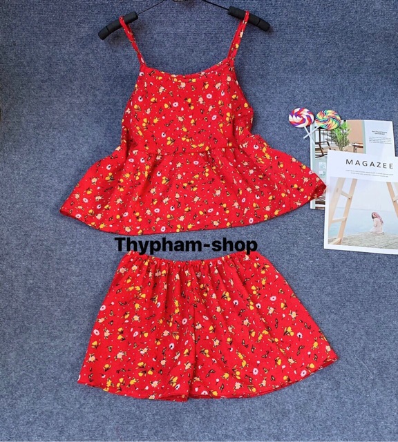 Bộ voan lụa mặc nhà mát | BigBuy360 - bigbuy360.vn