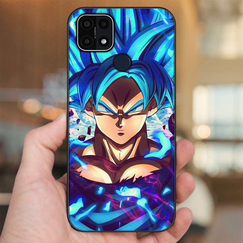 Ốp lưng Oppo A15, A15s viền đen in hình Goku Dragon Ball