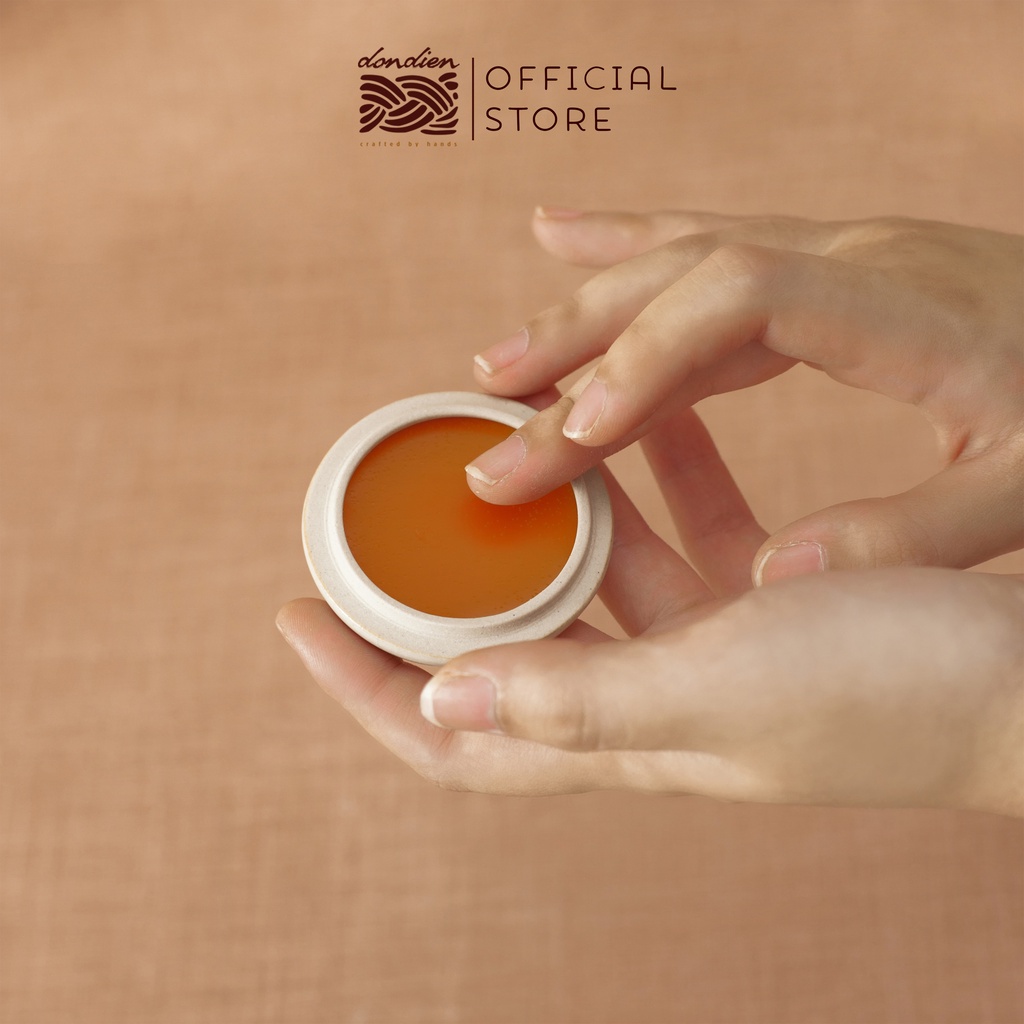 Son Dưỡng Môi Gấc, mặt nạ tẩy da chết Đồn Điền Handmade - Hũ Gốm - 10gr