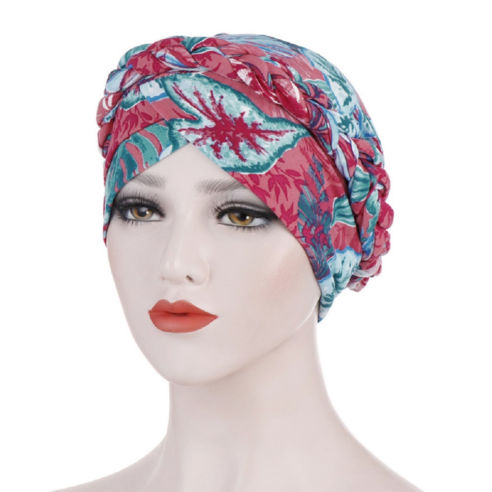 MOCHO New Muslim Turban mujer Headwrap Hijab Caps Women Flower Arab Hats Bandana Hat Fashion Cotton Head Scarves/Multicolor