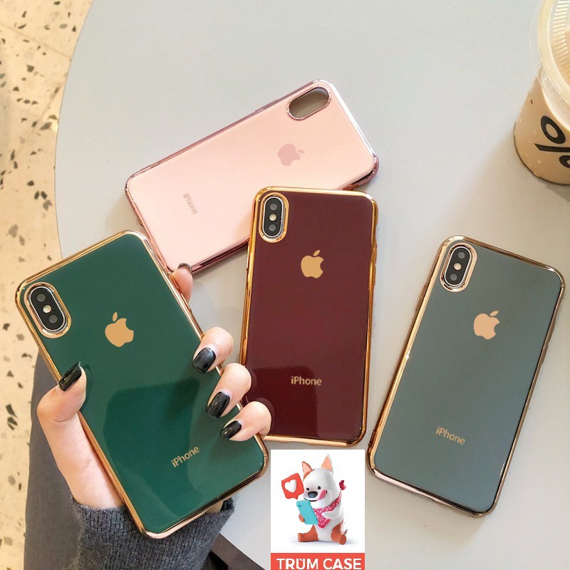 ⚡ốp lưng iphone ⚡ viền mạ vàng 24k logo táo độc lạ dẻo bóng ip 6,6s/6-6s-plus/7,8/7,8 plus/X-Xs/XSmax/11/11-pro max | BigBuy360 - bigbuy360.vn