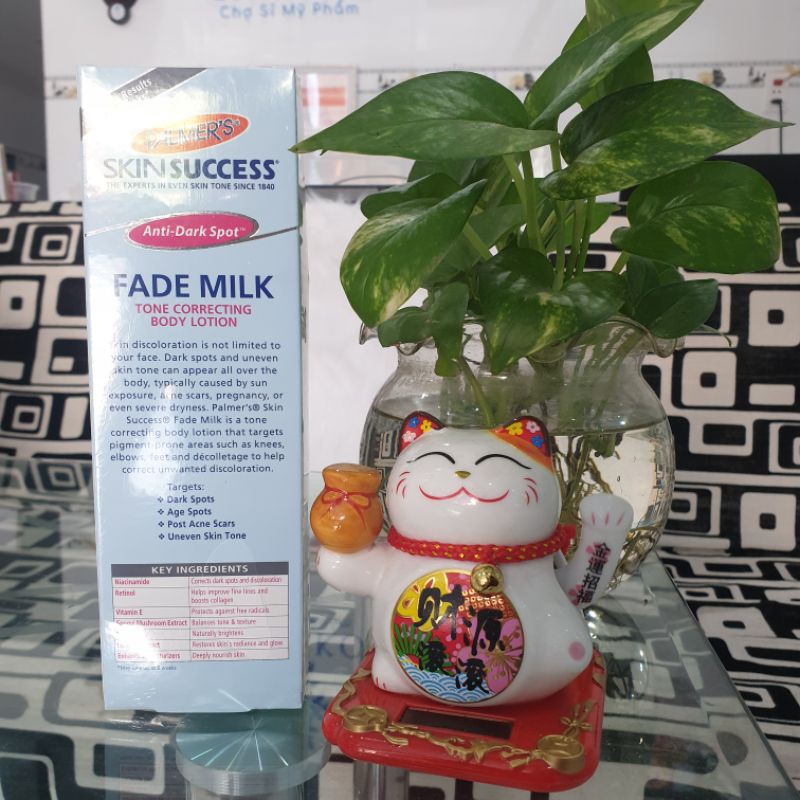 Sữa dưỡng thể trắng da, mờ thâm nám tàn nhang Palmer’s Anti Dark Spot Fade Milk Tone Correcting Body Lotion 250ml