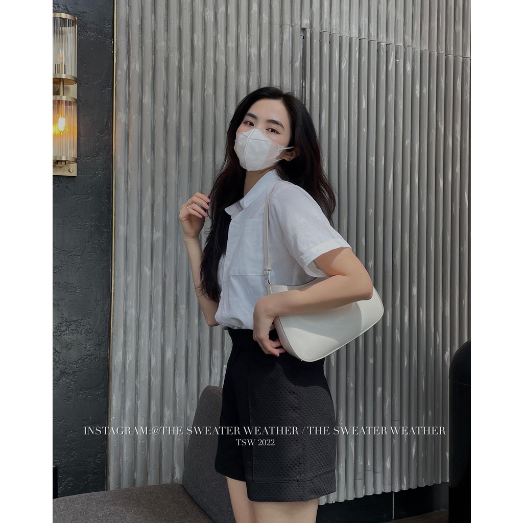 (Ảnh thật) Quần short tổ ong cạp cao gập gấu 4 màu the.sweaterweather TSW | BigBuy360 - bigbuy360.vn