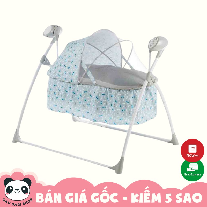 FREE SHIP !!! Nôi tự động cao cấp điều khiển từ xa, có nhạc Mastela mẫu mới SG237 chính hãng có bảo hành