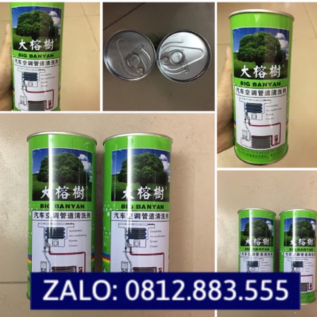 Nước Xúc Rửa Đường Ống Gas Cho Dàn Nóng Dàn Lạnh BIG BANYAN 400ML Xúc rửa giàn máy lạnh ô tô
