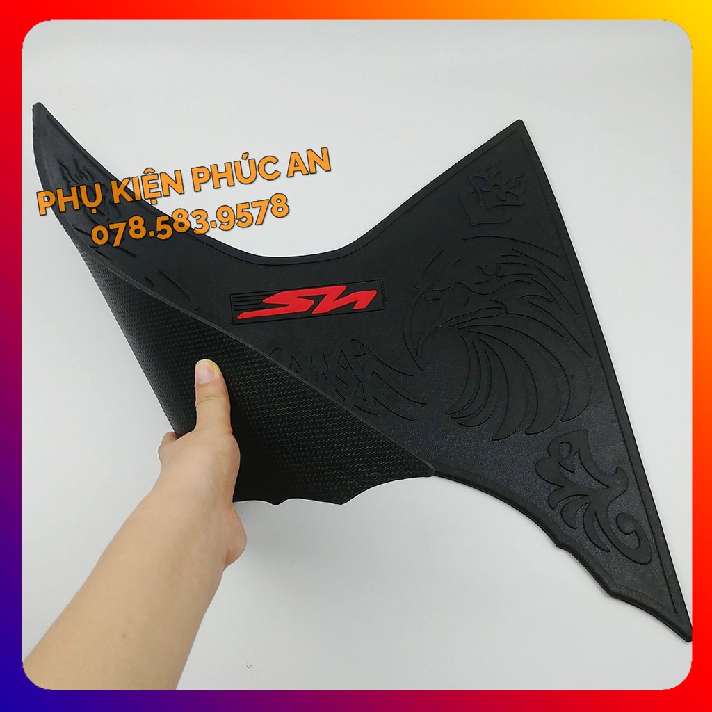 Thảm lót sàn INOX, CAO SU xe Sh Việt 125 150 gác để chân trước Sh nam 125i 150i năm 2020 2021 2022
