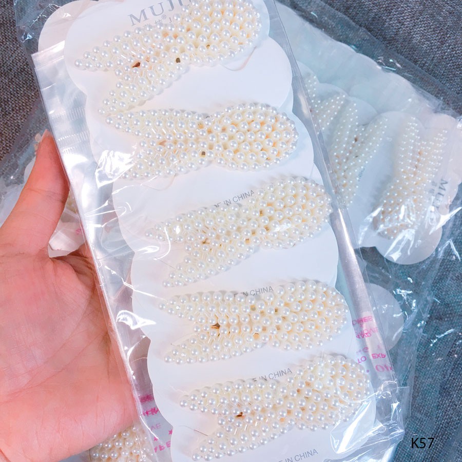 Kẹp tóc đính hạt siêu hot Hàn Quốc K57