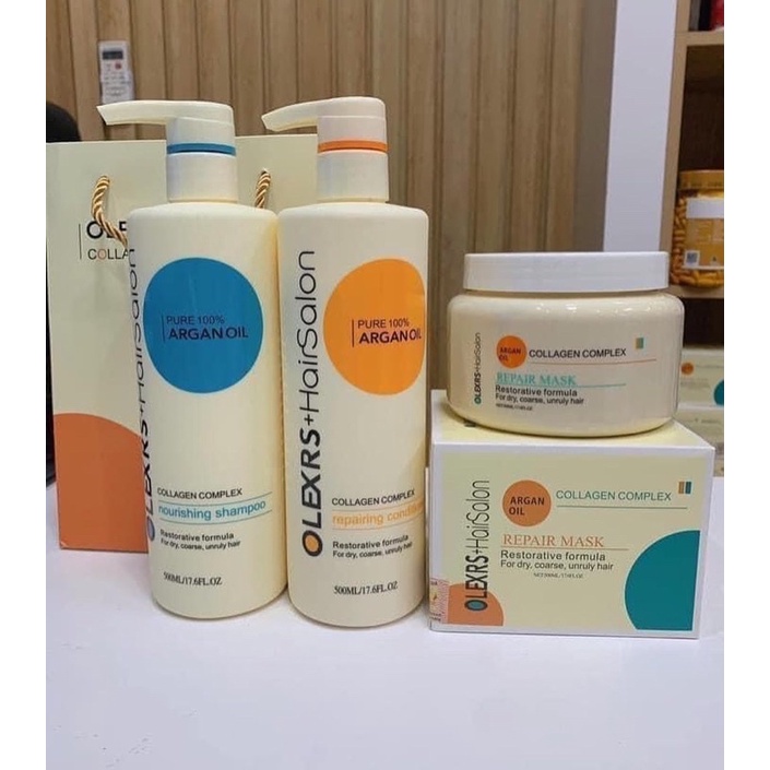 CẶP GỘI XẢ OLEXRS HAIR SALON CHĂM TÓC TÓC MỀM MƯỢT