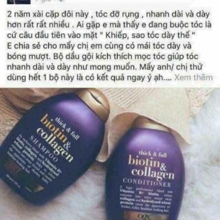 Dầu gội OGX Biotin & Collagen