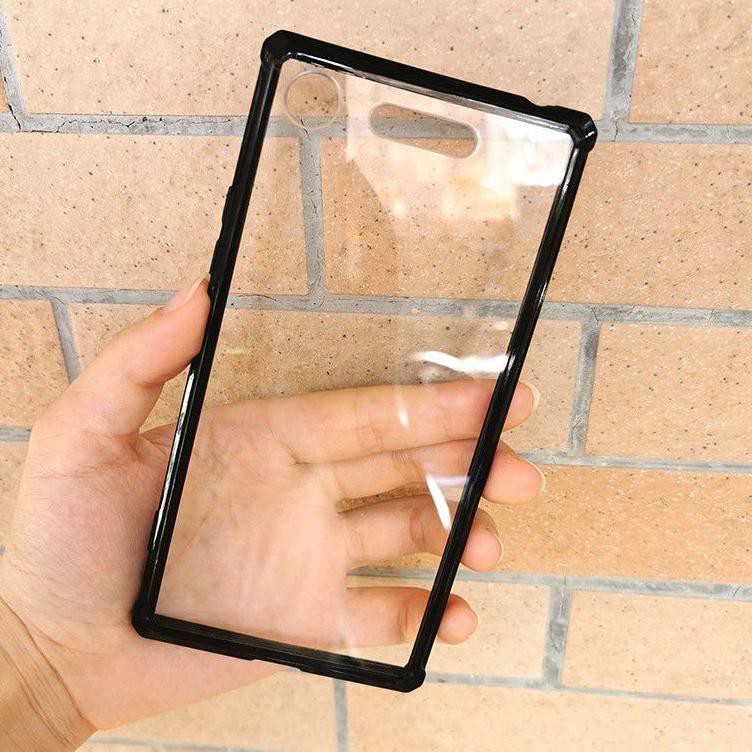 RINGKE Bộ sưu tập mới nhất. Ốp điện thoại Acrylic cứng bo viền gắn nhẫn đỡ cho Sony Xperia XZ1 XZ XZS XZ Premium