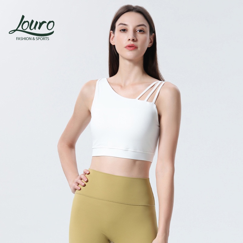 Áo tập gym, yoga nữ Louro BL89 kiểu áo croptop body dùng tập thể thao, gym, yoga, zumba, chất liệu co giãn