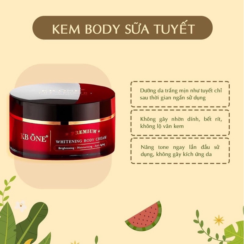 BODY DƯỠNG TRẮNG DA KBONE MẪU MỚI 200gr