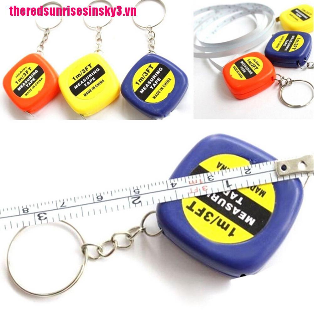 Thước Dây Mini 1m Kèm Móc Khóa Tiện Lợi