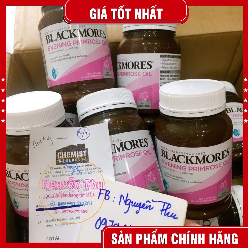 (MẪU MỚI) TINH DẦU HOA ANH THẢO BLACKMORES EVENING PRIMROSE OIL