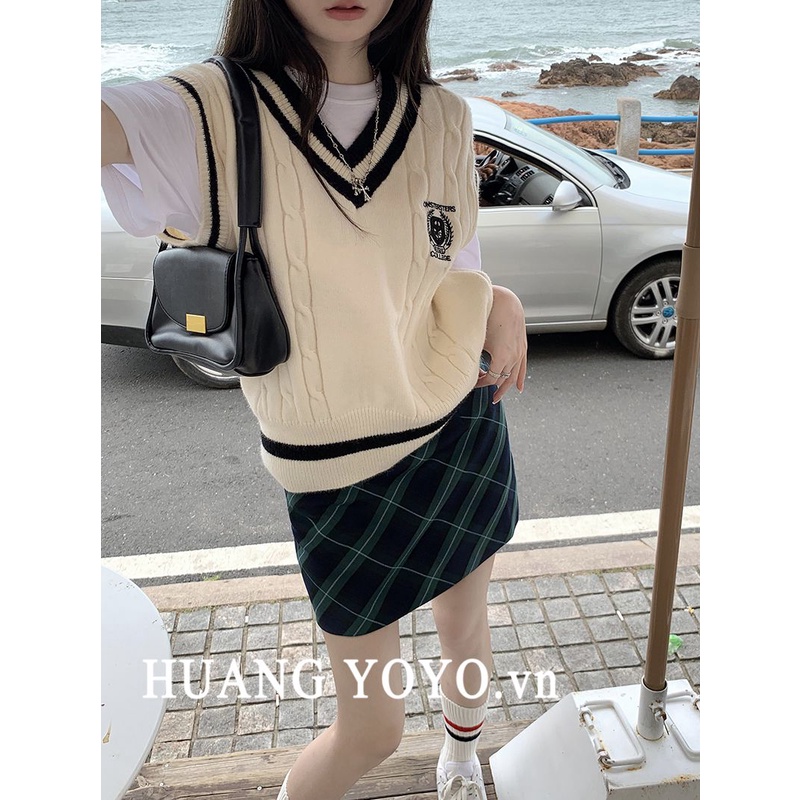 Áo Dệt Kim Sát Nách Dáng Rộng Thời Trang Cho Nữ