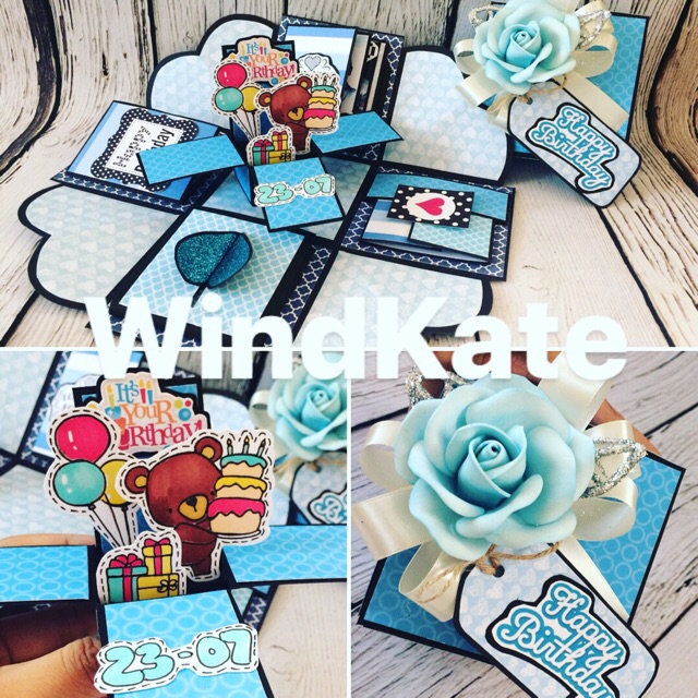 Hộp quà sinh nhật, hộp đựng ảnh. (Free in ảnh) | BigBuy360 - bigbuy360.vn