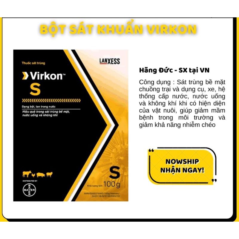 Virkon S  và VimeKon - thuốc sát trùng chuồng trại, nhà vật nuôi