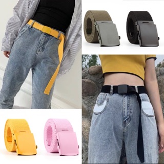 Thắt lưng - Dây nịt vải Canvas màu trơn Unisex( Về lại đủ màu )