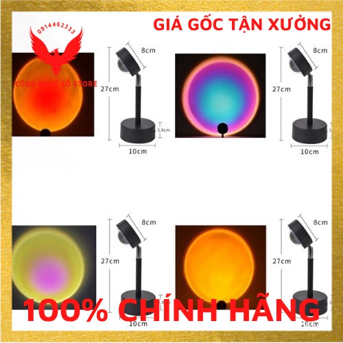 Đèn led tiktok, đèn hoàng hôn rose chuyển đổi 4 màu, đèn led trang trí, đèn để bàn chụp ảnh, quay video, livestream | BigBuy360 - bigbuy360.vn