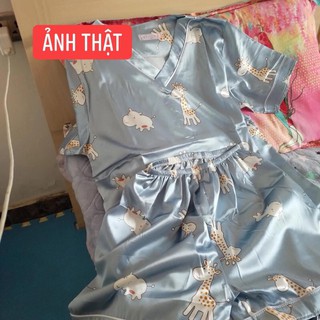 [TRẢ ORDER] Set 2 bộ ngủ lụa cộc