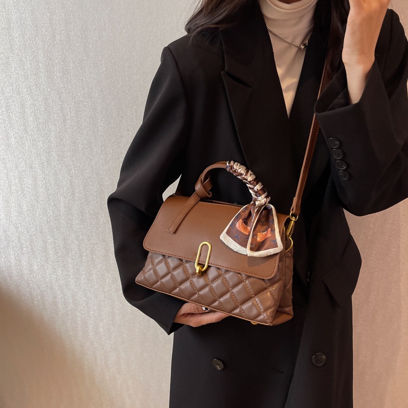 Túi Đeo Vai Bằng Lụa Sức Chứa Lớn Trang Trí Khăn Choàng Đơn Giản Dành Cho Bạn Nữ