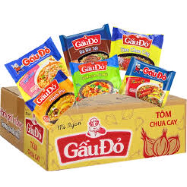 Mì gấu đỏ thùng 30 gói