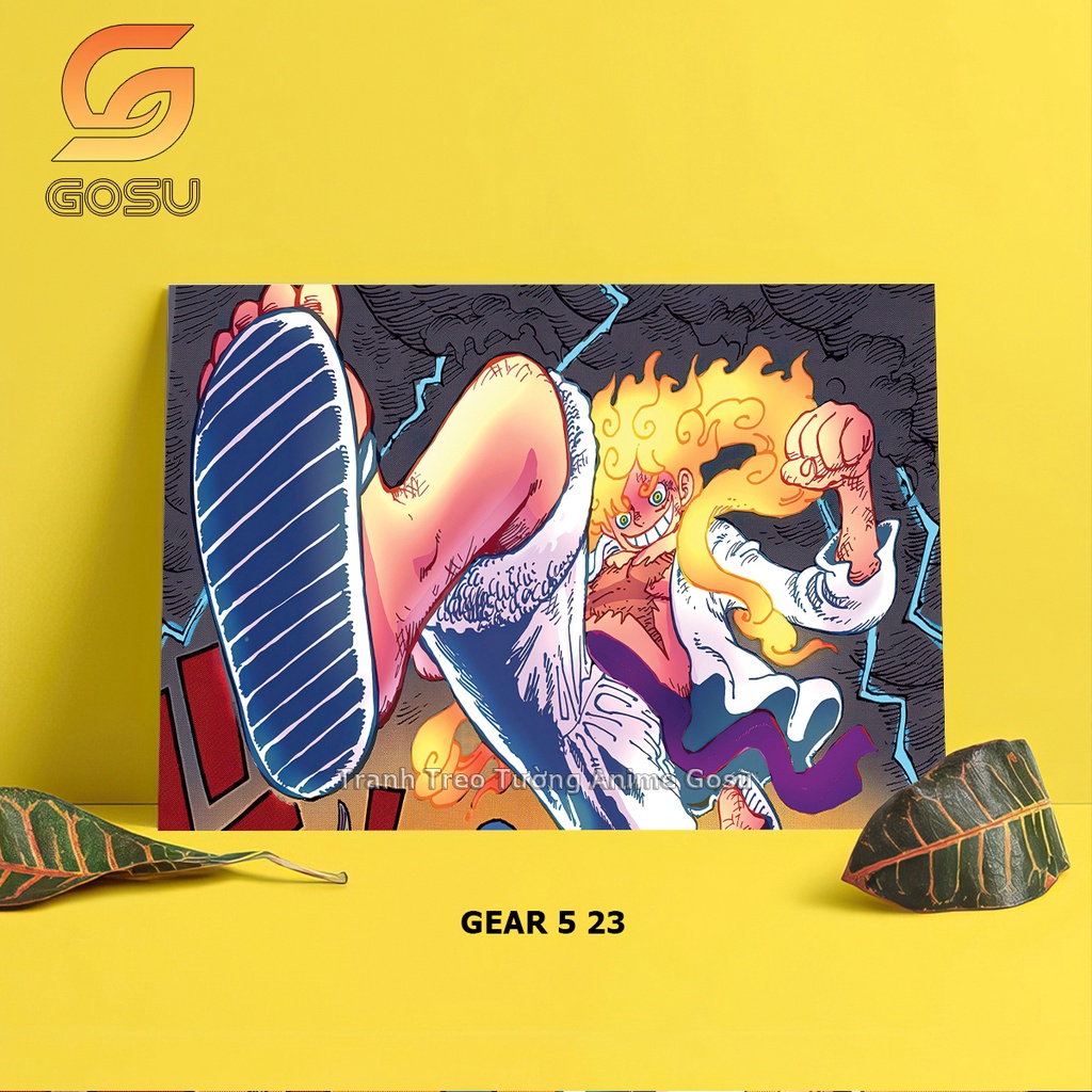 Tấm Poster Anime One Piece Luffy Gear 5 Cực Ngầu Nhân Vật Anime Trang Trí Góc Học Tập Phòng Ngủ Tranh Anime Khổ A3