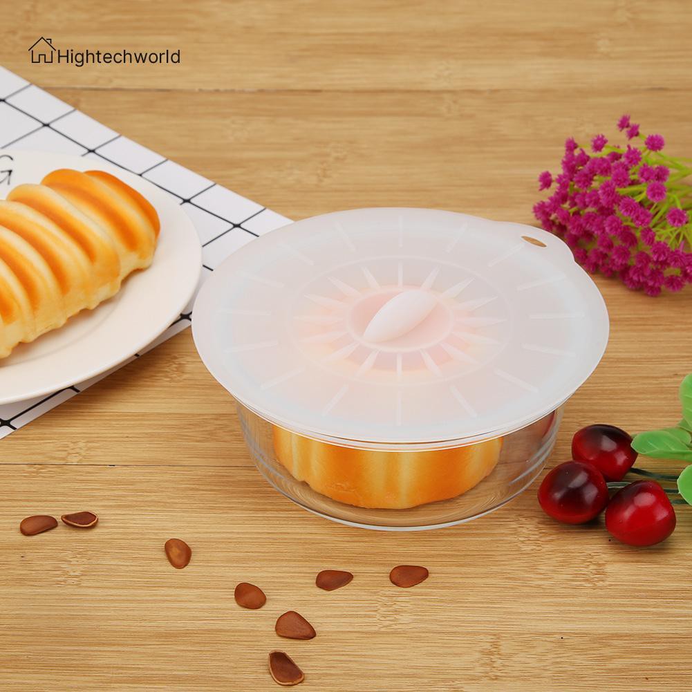 Nắp đậy ly / tô silicone chịu nhiệt chống bụi và chống rò rỉ chất lượng cao an toàn tiện dụng