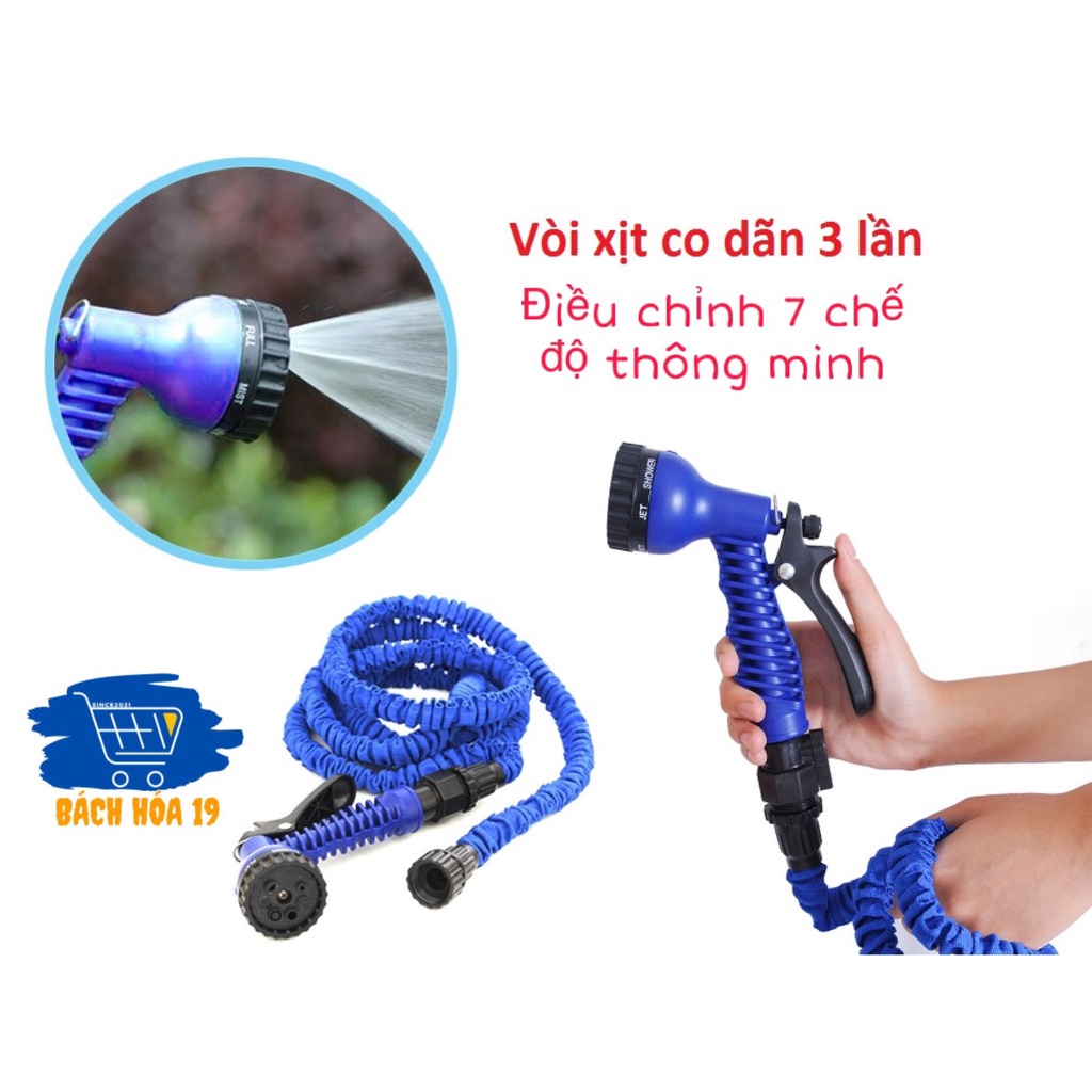 Vòi xịt thông minh ,Vòi rửa xe - Vòi tưới cây giãn nở 3 LẦN lên tới 30m