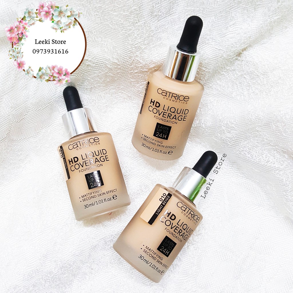 Mẫu Mới Kem nền kiềm dầu Catrice HD 24h Liquid Coverage Foundation che phủ tốt | BigBuy360 - bigbuy360.vn