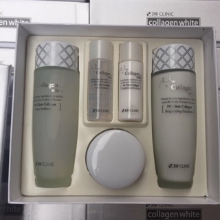 Set dưỡng trắng da Collagen white 3w clinic chính hãng hàn quốc tặng kèm mặt nạ.