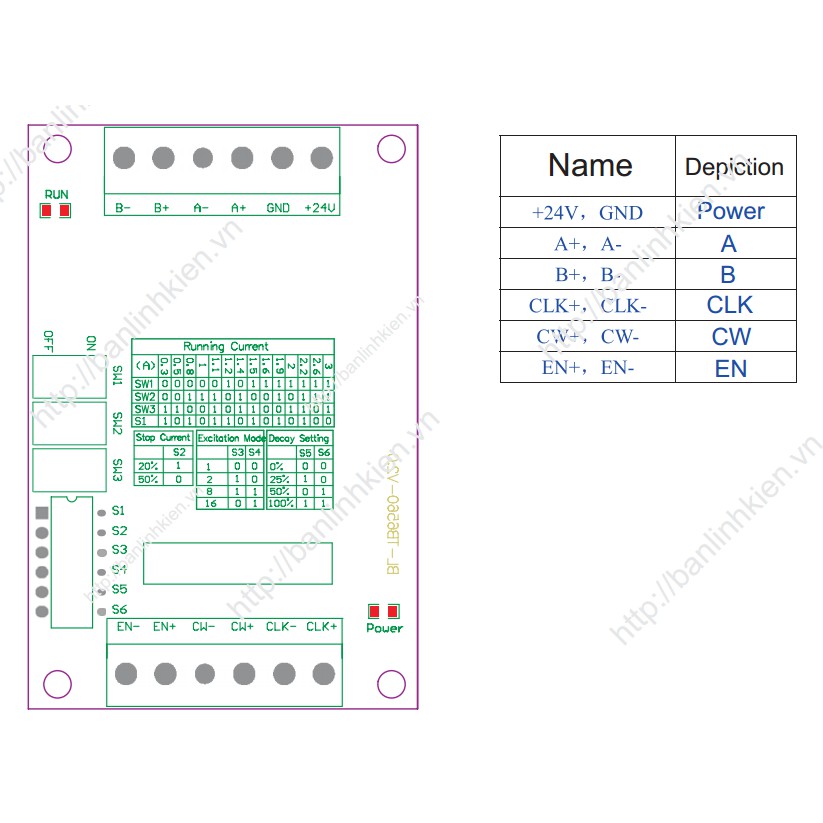 Module Điều Khiển Động Cơ TB6560 3A